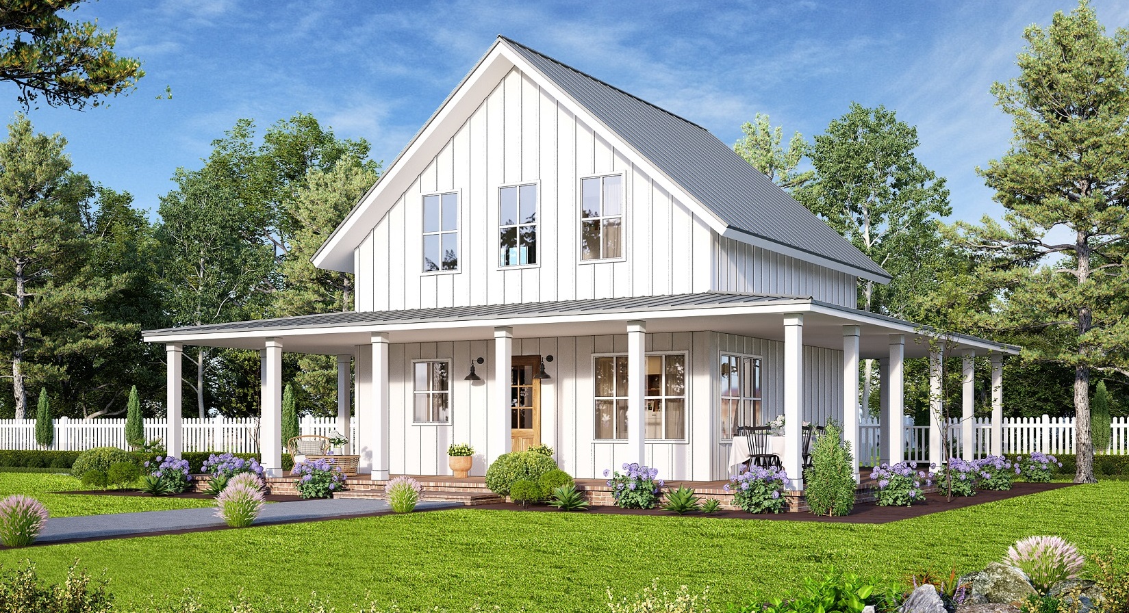 The Viers Farmhouse - Cottage Style Farmhouse Plan - BuildMax