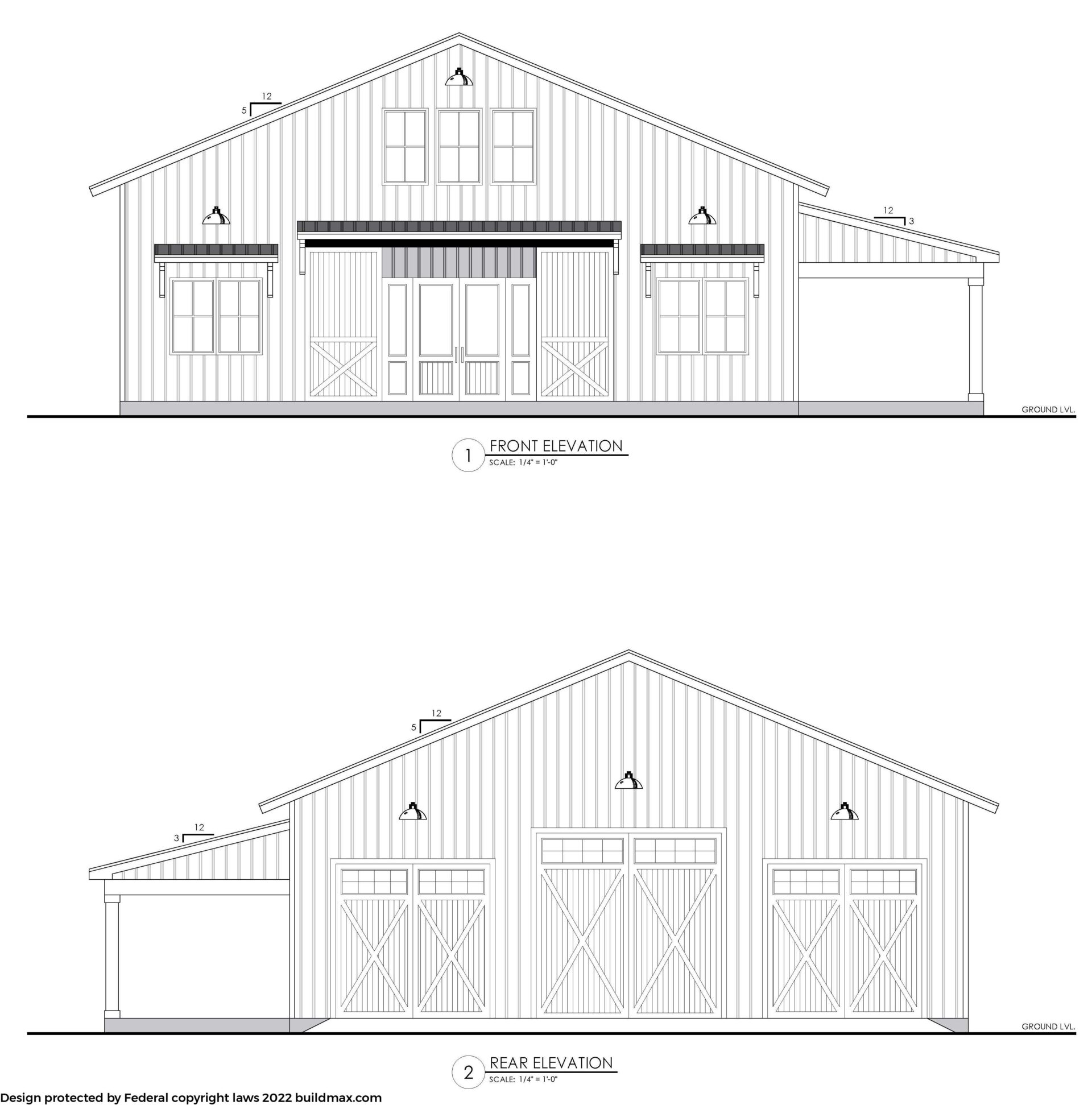 Barndominium Plan Bm2145