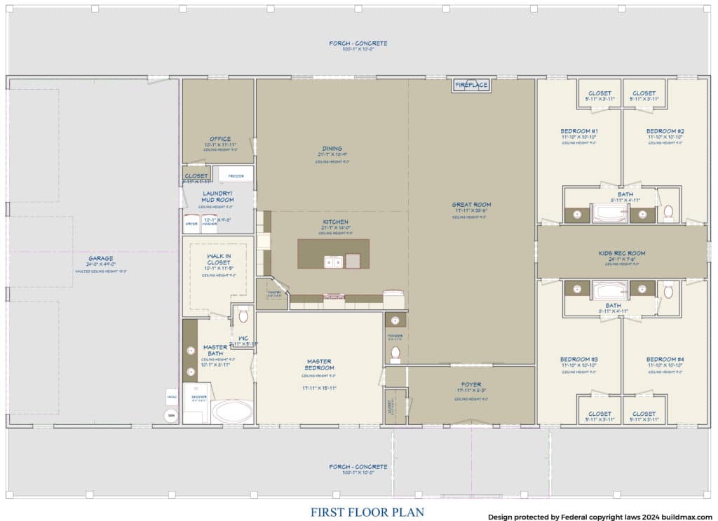barndominium plans first floor layout