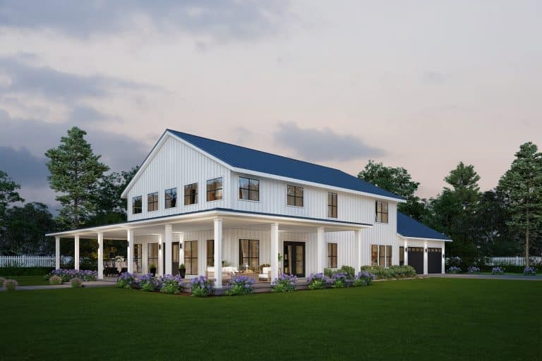 Single-Story Barndominium Floor Plans With Wraparound Porch | BuildMax