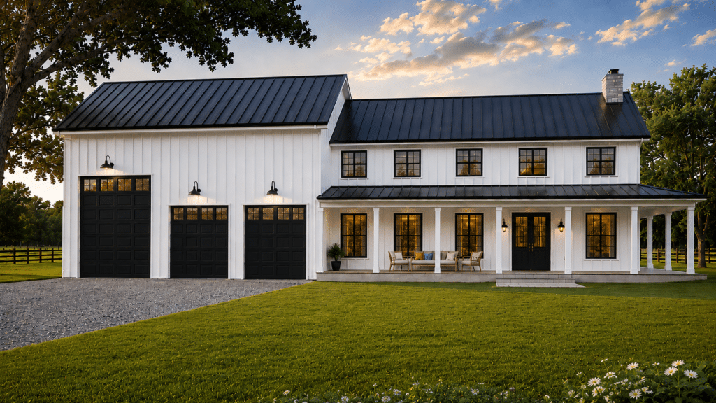 barndominium floor plan with shop